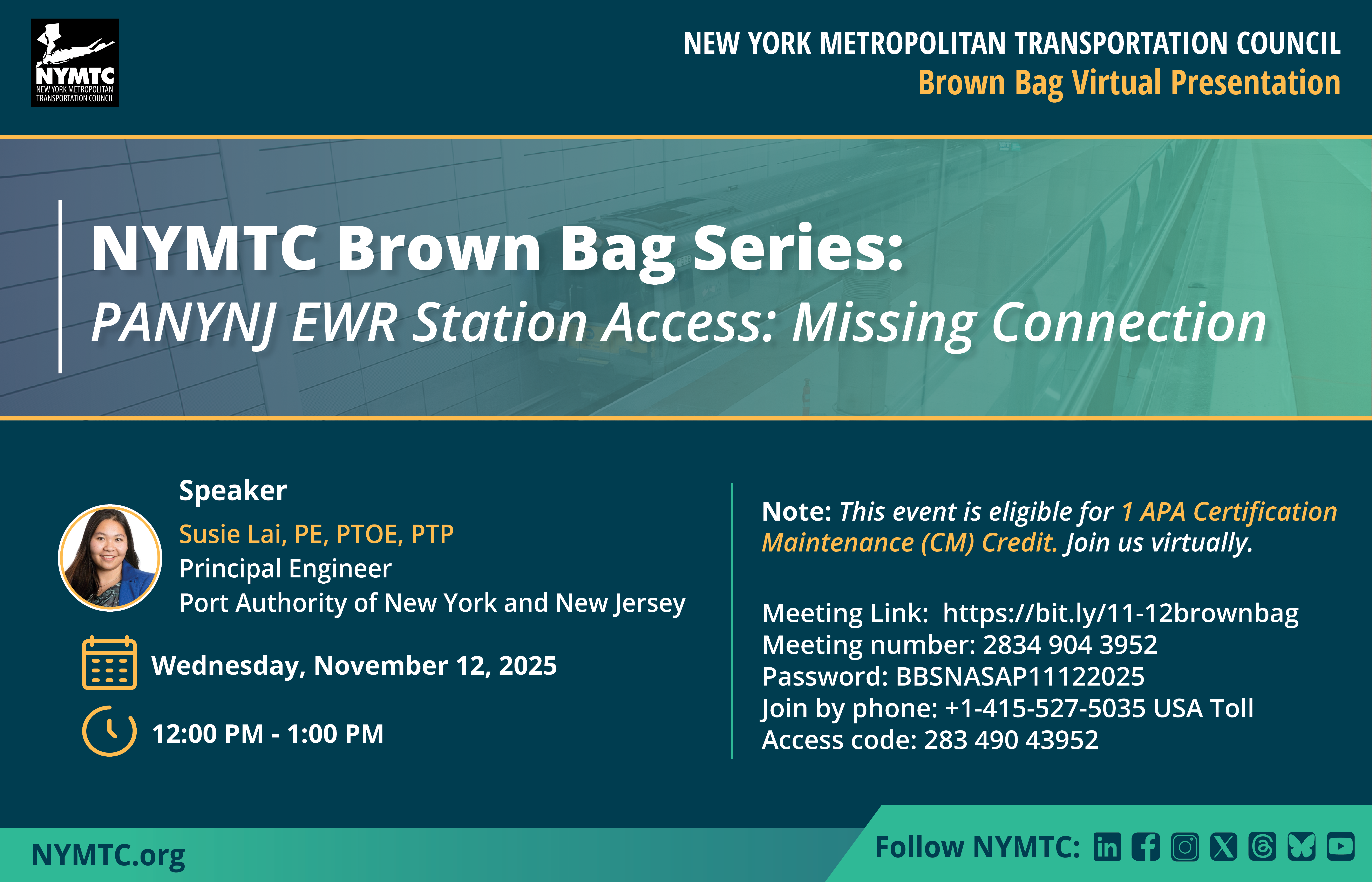 Newark International Airport’s New Station Access (with the Port Authority of New York and New Jersey)
