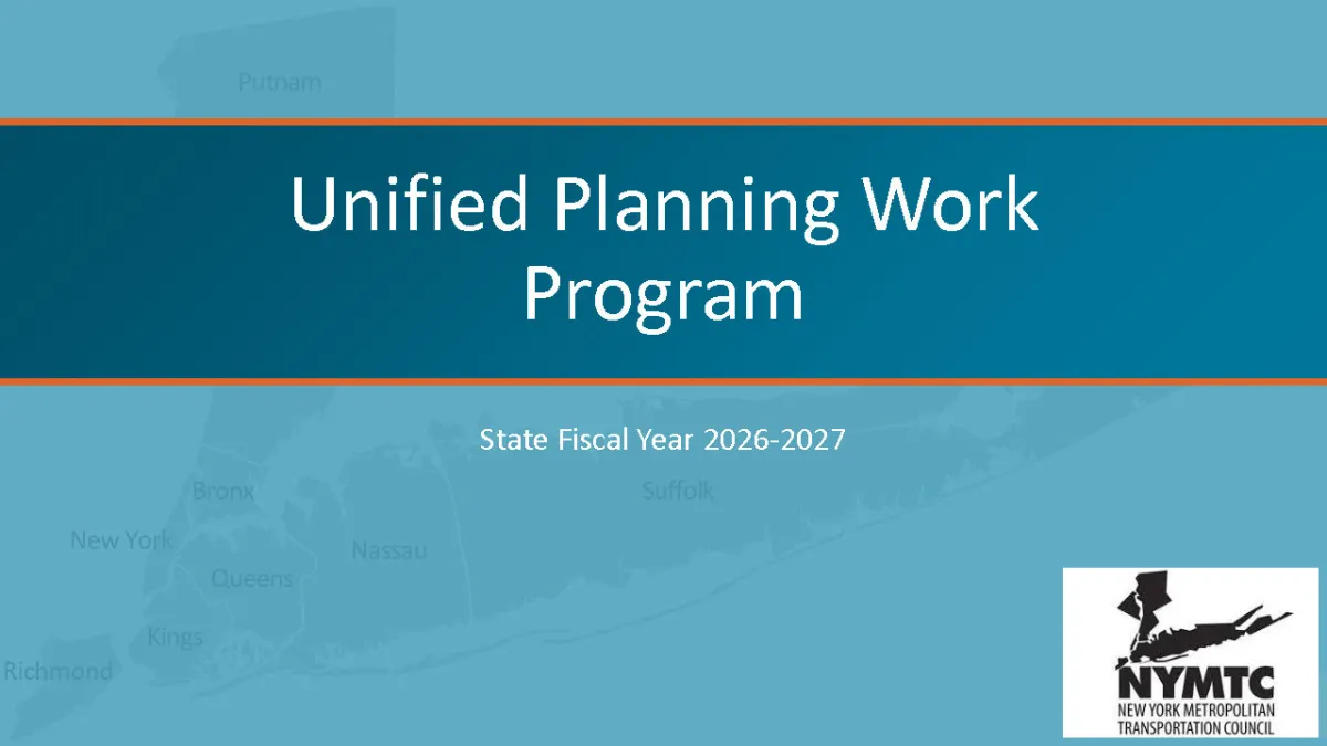 UPWP Webinar for PFAC